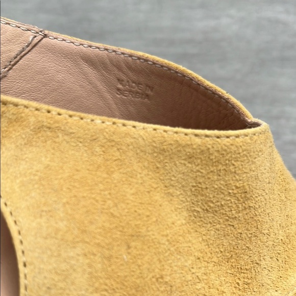 GEOX RESPIRA Jenieve Yellow Slingback Suede Sandals, Size 38/8 - Picture 6 of 9